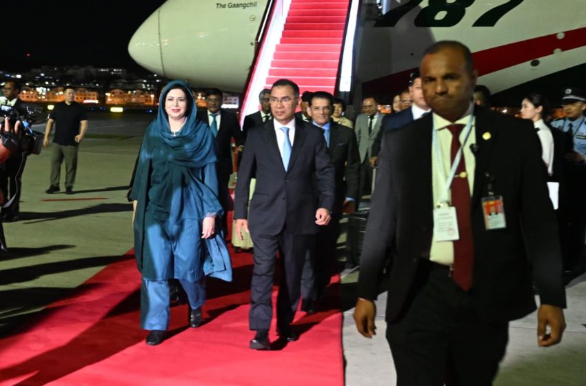 Prime Minister Tarique Rahman was given a red carpet welcome when he arrived in China from Kuala Lumpur tonight.